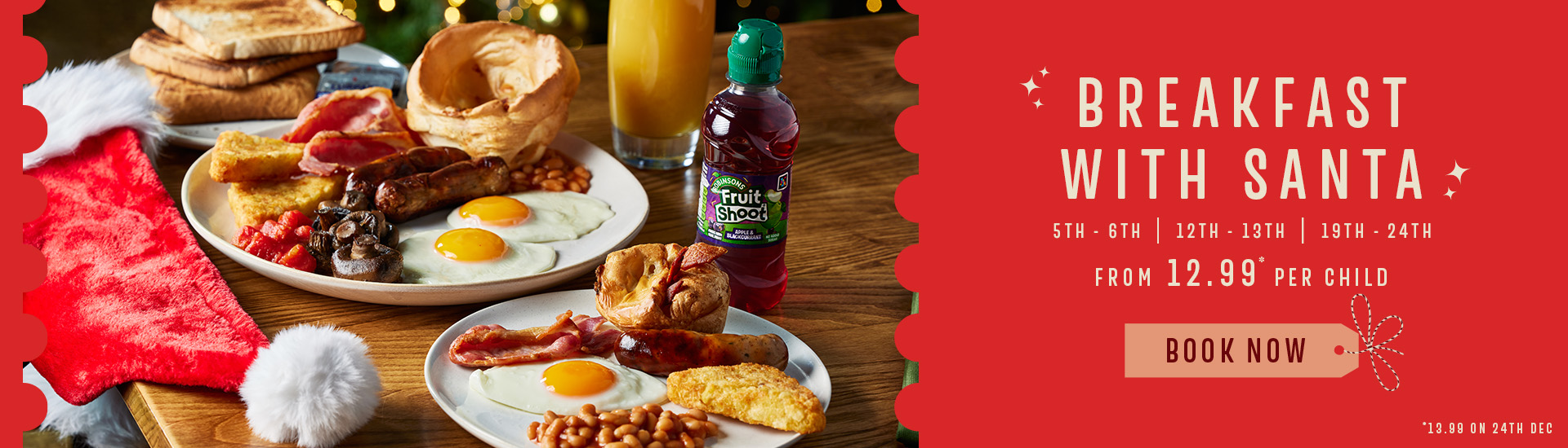 Breakfast with Santa at Toby Carvery