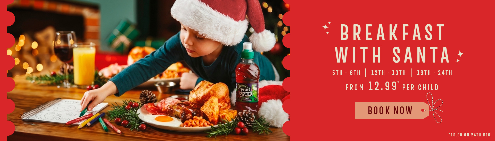 Breakfast with Santa at Toby Carvery